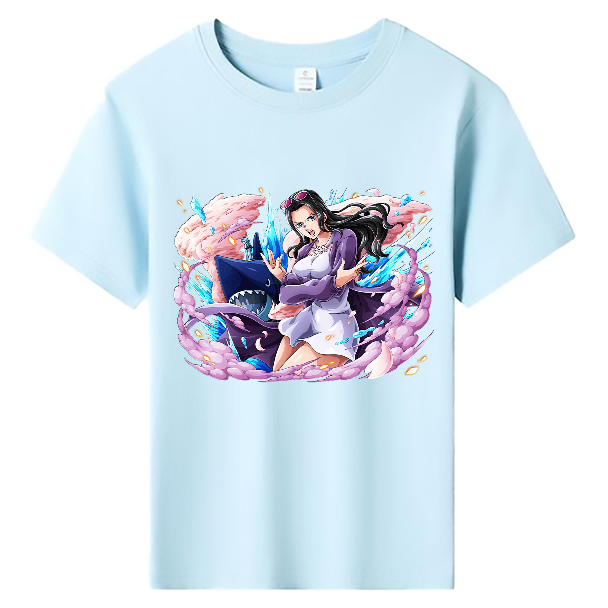 （画像用） ワンピース ニコ・ロビン ONE PIECE Nico Robin 綿100％キッズTシャツ（フロントプリント）
